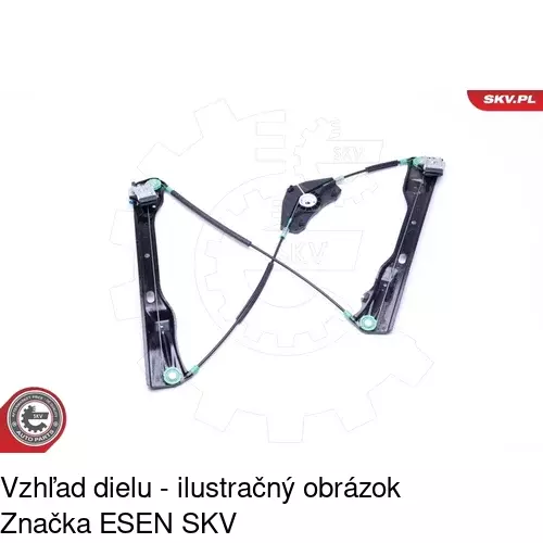 Mechanizmus sťahovania okna elektrický bez motora 9555PSG1 /POLCAR/ - obr. 5