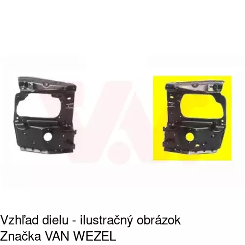 Držiak predného pásu 956604-5 /POLCAR/ - obr. 1