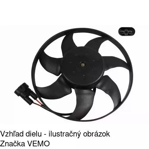 Ventilátor bez krytu / podpery 956623U5 /POLCAR/ - obr. 2