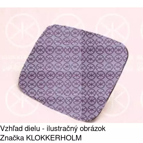 Sklo vonkajšieho zrkadla s držiakom 9566546E /POLCAR/ - obr. 2