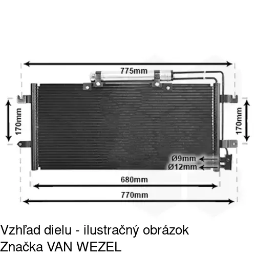 Chladiče klimatizácie 9566K8C4 /POLCAR/ - obr. 4