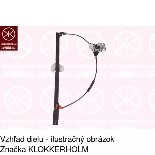 Manuálny mechanizmus okna dverí 9566PSM2 /POLCAR/ - obr. 1