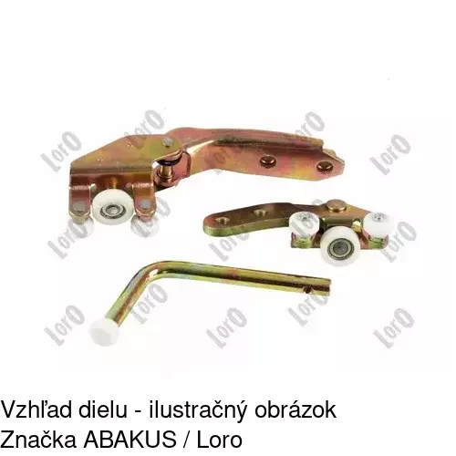 Vozík - kolieska pant posuvných dverí 9567Z-76 /POLCAR/ - obr. 1