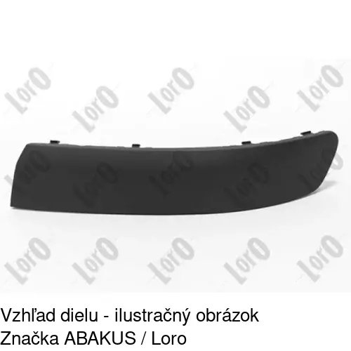 Lišta nárazníka 956807-5 /POLCAR/ - obr. 1