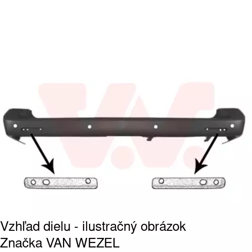 Zadný nárazník 956896-4 /POLCAR/