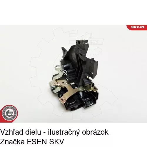 Vnútorná zámka dverí 9568ZC-2 /POLCAR/ - obr. 3