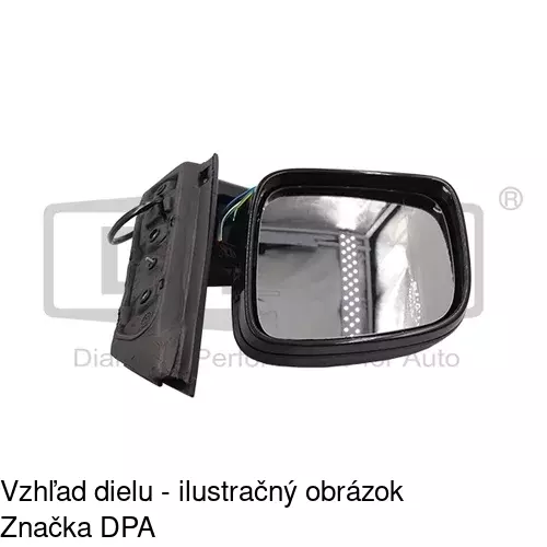 Vonkajšie zrkadlo 9575514E /POLCAR/ - obr. 2