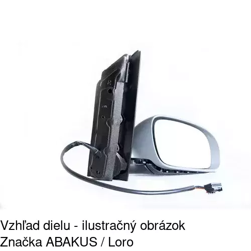 Vonkajšie zrkadlo 9578524E /POLCAR/ - obr. 2