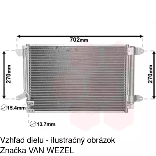 Chladiče klimatizácie 95C1K81K /POLCAR/ - obr. 5