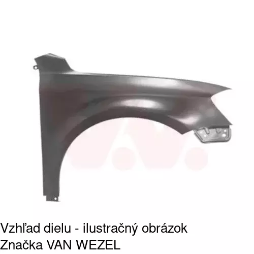 Predný blatník 95D102 /POLCAR/ - obr. 3