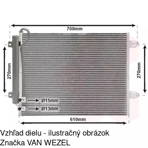 Chladiče klimatizácie 95D1K82X /POLCAR/ - obr. 5