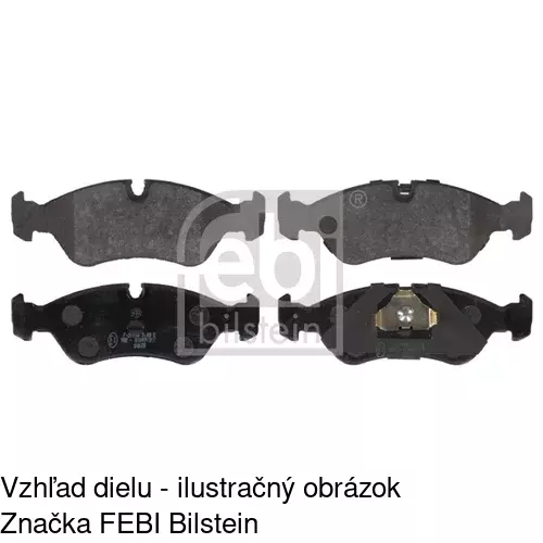 Brzdové dosky S70-0002 /POLCAR/ - obr. 2