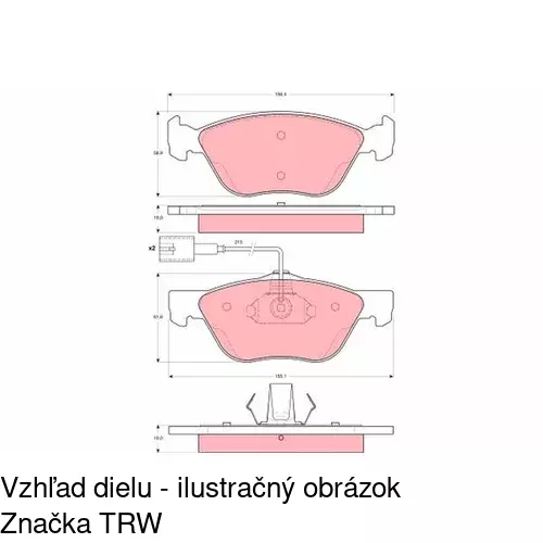 Brzdové dosky POLCAR S70-0067