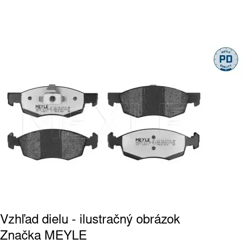 Brzdové dosky S70-0146 /POLCAR/ - obr. 2
