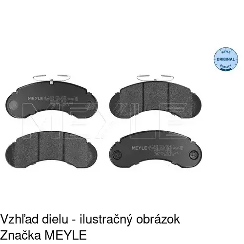 Brzdové dosky POLCAR S70-0165