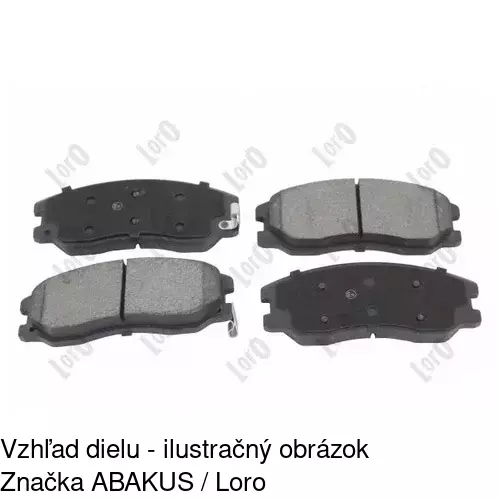 Brzdové dosky S70-0240 /POLCAR/ - obr. 3