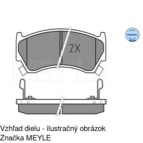 Brzdové dosky S70-0242 /POLCAR/ - obr. 2