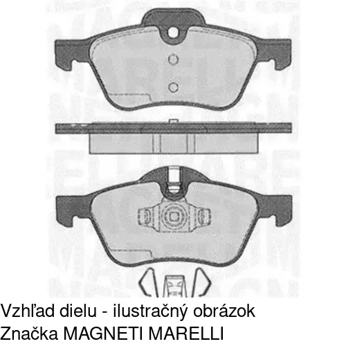 Brzdové dosky S70-0254 /POLCAR/ - obr. 2