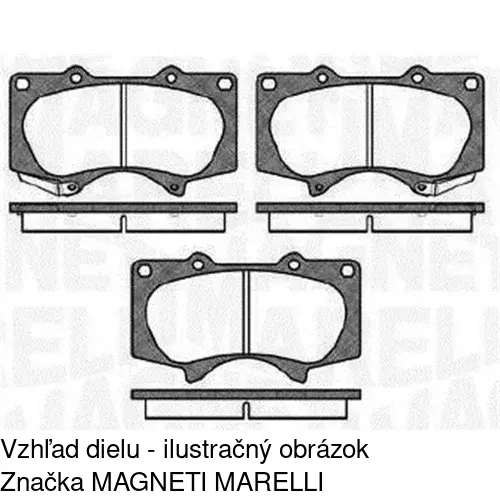 Brzdové dosky S70-0263 /POLCAR/ - obr. 2