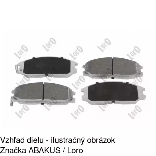 Brzdové dosky POLCAR S70-0267