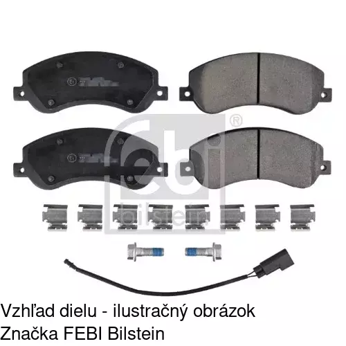 Brzdové dosky S70-0297 /POLCAR/ - obr. 2