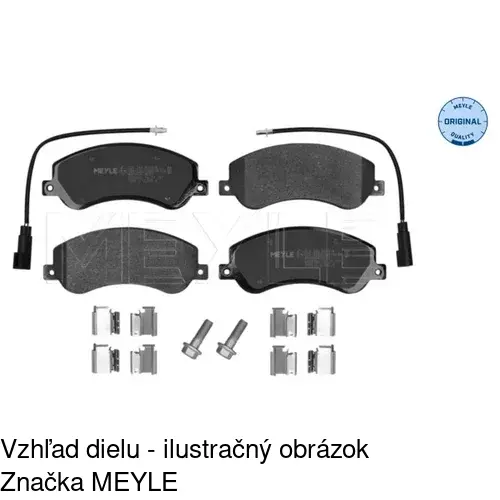 Brzdové dosky S70-0297 /POLCAR/ - obr. 4