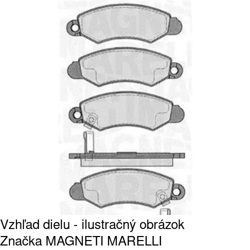 Brzdové dosky S70-0422 /POLCAR/ - obr. 1