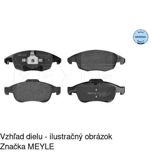 Brzdové dosky S70-0447 /POLCAR/ - obr. 5