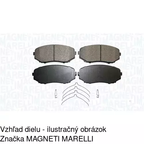 Brzdové dosky S70-0494 /POLCAR/ - obr. 1