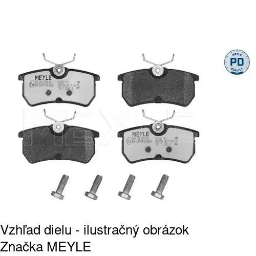 Brzdové dosky S70-1059 /POLCAR/ - obr. 3