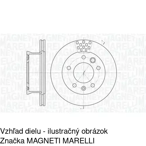 Brzdový kotúč POLCAR S71-0013
