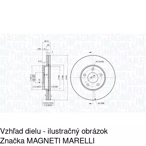 Brzdový kotúč S71-0015 /POLCAR/ - obr. 4