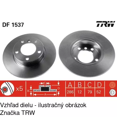 Brzdový kotúč S71-0070 /POLCAR/ - obr. 2