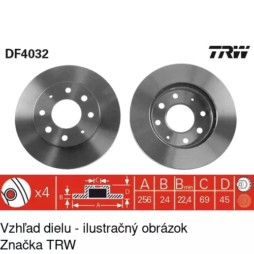 Brzdový kotúč POLCAR S71-0126