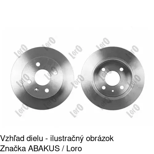 Brzdový kotúč POLCAR S71-1106