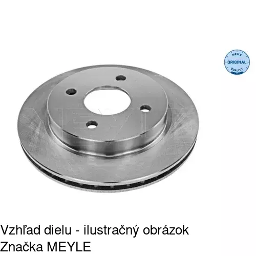 Brzdový kotúč S71-1134 /POLCAR/ - obr. 2