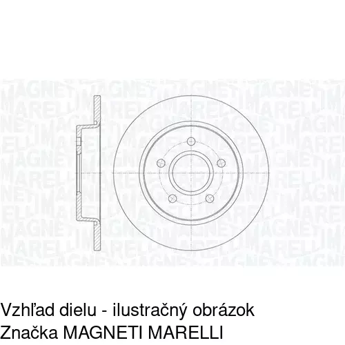Brzdový kotúč S71-1156 /POLCAR/ - obr. 1