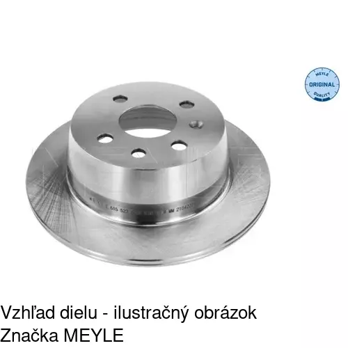Brzdový kotúč S71-1174 /POLCAR/ - obr. 1