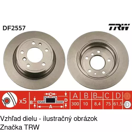 Brzdový kotúč S71-1219 /POLCAR/ - obr. 1