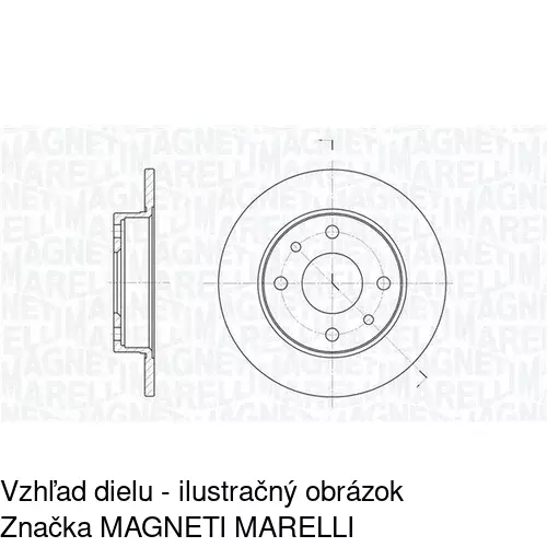 Brzdový kotúč S71-2002 /POLCAR/ - obr. 2