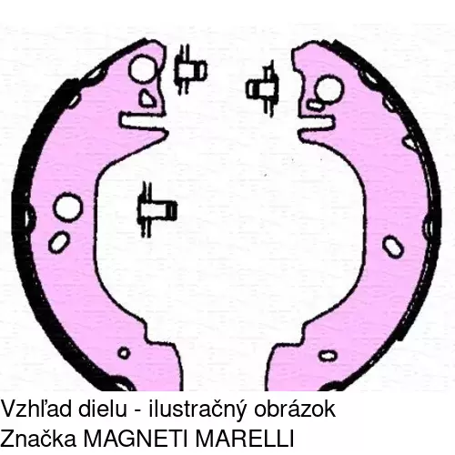 Brzdové čeľuste POLCAR S72-1003