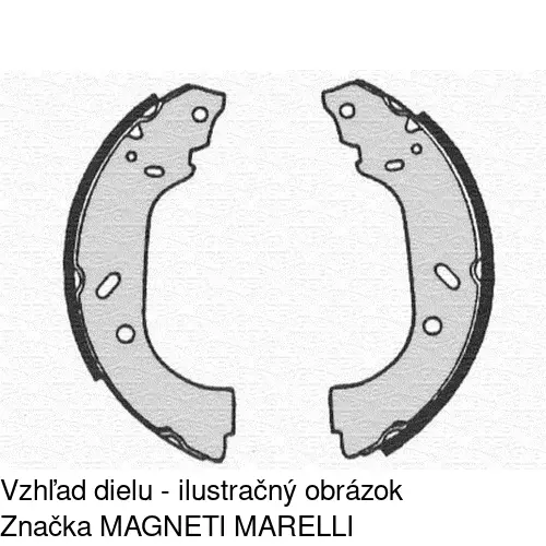 Brzdové čeľuste POLCAR S72-1011