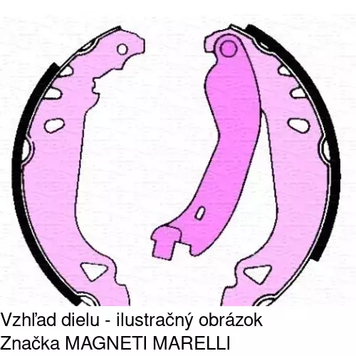 Brzdové čeľuste S72-1043 /POLCAR/ - obr. 1