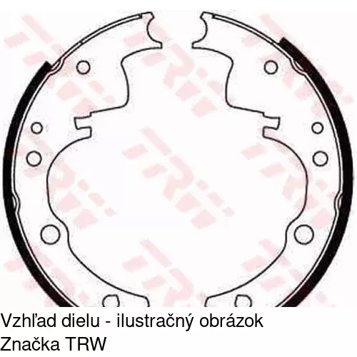 Brzdové čeľuste S72-1050 /POLCAR/ - obr. 2