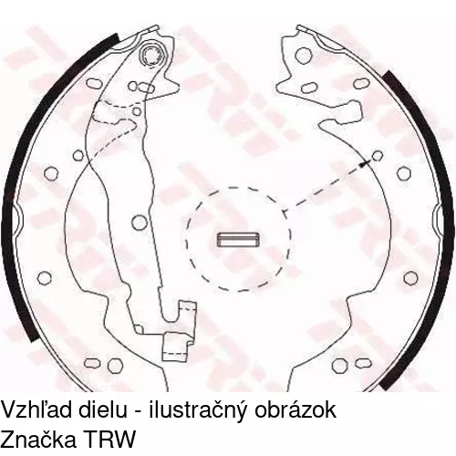Brzdové čeľuste S72-1070 /POLCAR/ - obr. 5