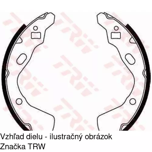Brzdové čeľuste S72-1075 /POLCAR/ - obr. 1