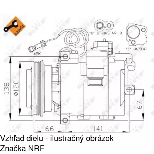 Kompresor AC POLCAR TSP0159315