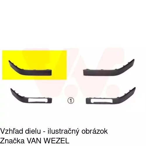 Lišta nárazníka POLCAR 130807-4