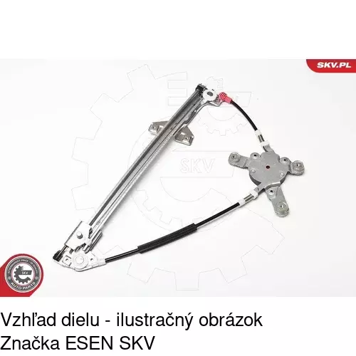 Mechanizmus sťahovania okna elektrický bez motora 1316PSG1 /POLCAR/ - obr. 3