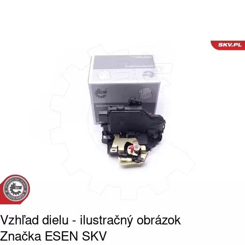 Vnútorná zámka dverí 1324ZC-1 /POLCAR/ - obr. 1